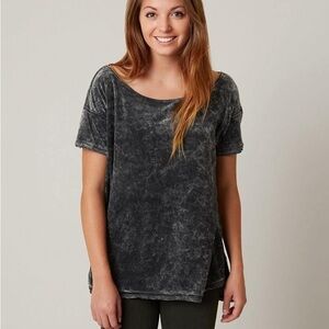 We The Free Velvet Burnout Tunic Top Small Edgy Streetwear Boho